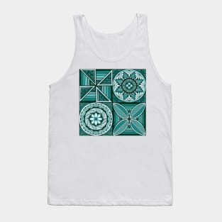 Tapa patchwork - jade Tank Top